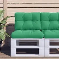 Cuscino per Pallet Verde 50x40x12 cm in Tessuto 360540