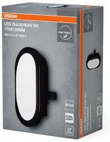 Osram - Applique da esterno BULKHEAD LED/6W/230V IP54 nera