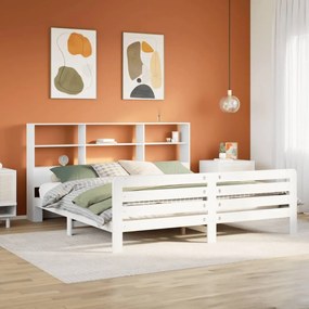 Giroletto senza materasso bianco 180x200 cm legno massello pino
