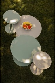 Tavolino rotondo in acciaio ø 35 cm Snow – Zuiver