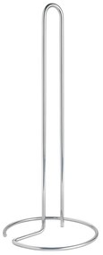 Portarotolo da cucina verticale color argento lucido in acciaio ø 14 cm Luxy – Metaltex