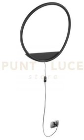 Applique a parete led linger nera 25w 3140lm cct 3000k 4000k 6500k6...