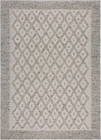 Tappeto grigio tessuto a mano con lana 160x230 cm Minerals Diamond - Flair Rugs