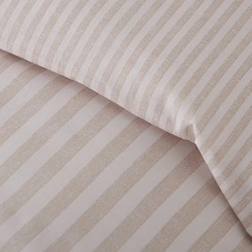 Set copripiumino e federa beige per letto singolo 135x200 cm Epping Textured Stripe – Catherine Lansfield