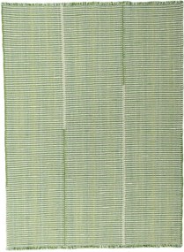 Kilim Tappeto 150x200 Verde (Iran) Tessuto A Mano