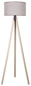 Duolla - Lampada con piedistallo 1xE27/60W/230V diametro 44 cm beige