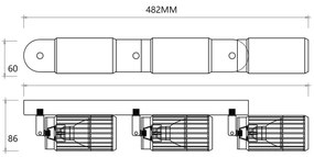 Faretto VERTICAL 3xGU10/8W/230V bianco