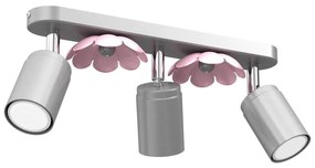 Faretto FLOWER 3xGU10/8W/230V cromo opaco