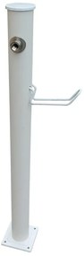 Fontana a colonna in alluminio H 100 cm, 14 x 14 cm