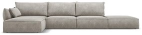 Divano angolare grigio chiaro (angolo sinistro) Vanda - Mazzini Sofas
