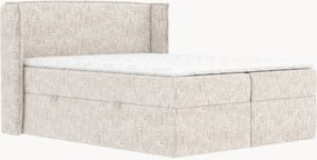 Letto boxspring fatto a mano con contenitore Skyline, H3