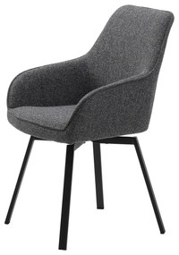 Sedia da pranzo grigia Alma - Unique Furniture