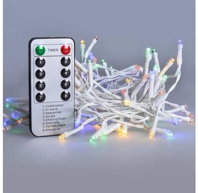 Brilagi - Catena LED natalizia da esterno 120xLED/8 funzioni/3xAA 9,5m IP44 multicolor + tc