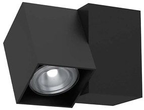 Brosline 2292 - Faretto da parete CUBE 1xGU10/10W/230V nero