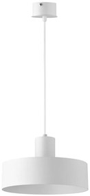 Lampadario su filo RIF 1xE27/60W/230V d. 25 cm bianco