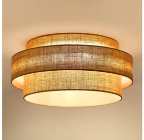 Brilagi - Plafoniera LED SPACE YUTE LED/12W/230V diametro 50 cm beige