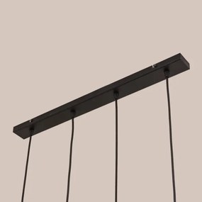 Lampadario sospeso su cavo GAMBIT 4x GU10/10W/230V, nero