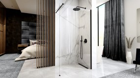 Parete doccia Rea Aero Black Mat 110