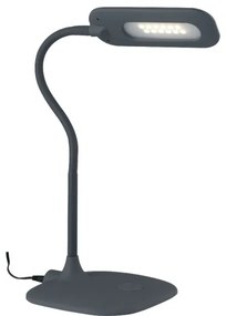 Lampada da lettura led darwin grigia con braccio orientabile 4,8w 7...