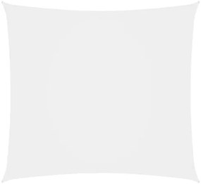 Parasole a Vela in Tela Oxford Quadrato 4,5x4,5 m Bianco