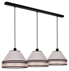 Duolla - Lampadario a sospensione con filo AVIGNON 3xE27/15W/230V beige