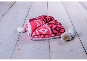 Asciugamano rosa in cotone 70x140 cm Compass - JAHU collections