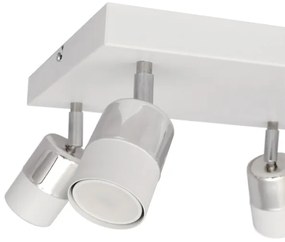 LED Luce Spot a LED TUBSSON 4xGU10/4,8W/230V bianco/cromo lucido