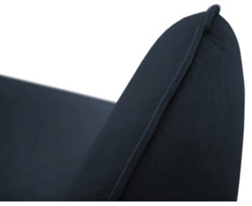 Divano in velluto blu scuro 230 cm Vienna - Cosmopolitan Design