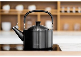 Bollitore nero con stantuffo , 1,5 l Diamante - Vialli Design