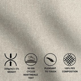 Letto boxspring grigio chiaro con spazio contenitivo 180x200 cm Monpelli - Maison de Rêve