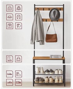 Appendiabiti da terra NAVOR marrone/nero