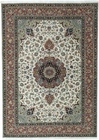 Tabriz Tappeto 350x250 Beige (Iran) Annodato A Mano