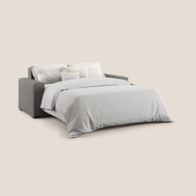 Dream Divano letto matrimoniale in microfibra effetto pelle smacchiabile T15 antracite