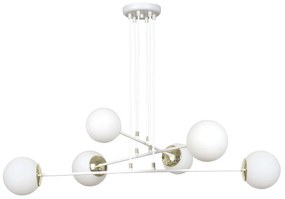 Lampadario a sospensione OGNIS 6 WHITE