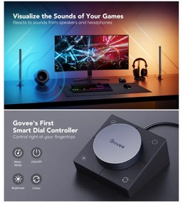 Govee - Smart Gaming WiFi Pannelli LED + Smart Dual controller Bianco Wi-Fi