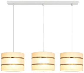 Lampadario su filo HELEN 3xE27/15W/230V crema