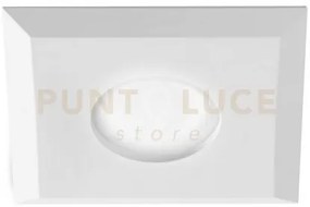Gfa1190- faretto incasso 1 luce liscio bianco in alluminio quadrato...