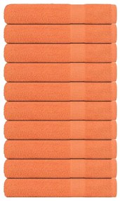 Asciugamani 10 Pz Arancioni 100x200 Cm 360 G/m² 100% Cotone /
