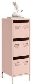 Credenza Rosa 39x35x103,5 Cm İn Acciaio /