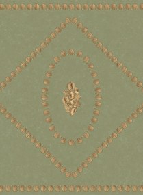 Cole & Son Carta da parati Conchiglie - Antique Gold on Ivy