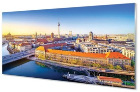 Quadro di vetro Germania ponti sul fiume di berlino 100x50 cm