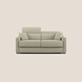 Amber divano letto matrimoniale in tessuto smacchiabile T05 panna 191 cm (mat. 140x197)