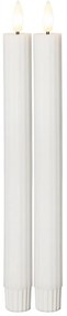Candele LED in set da 2 (altezza 25 cm) Flamme Stripe - Star Trading
