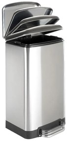 Bidone a pedale in acciaio inox, 30 l - Wenko