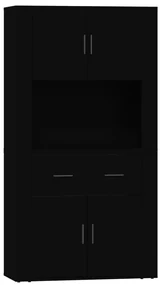 Credenza nera in legno multistrato