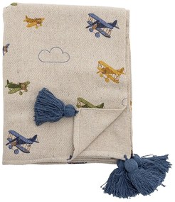 Coperta panna 130x160 cm Plane - Bloomingville Mini