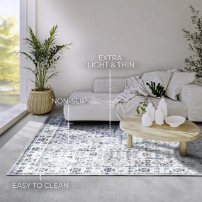 Tappeto azzurro 120x160 cm Saveh Cream Blue - Elle Decoration