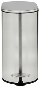 Cestino per la spazzatura color argento opaco in acciaio inox con pedale 5 l Collungo – Wenko