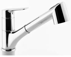 Novaservis - Rubinetto cucina METALIA con doccetta estraibile, cromo lucido