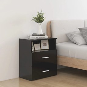 Comodini 2pz Neri 50x32x60 Cm /